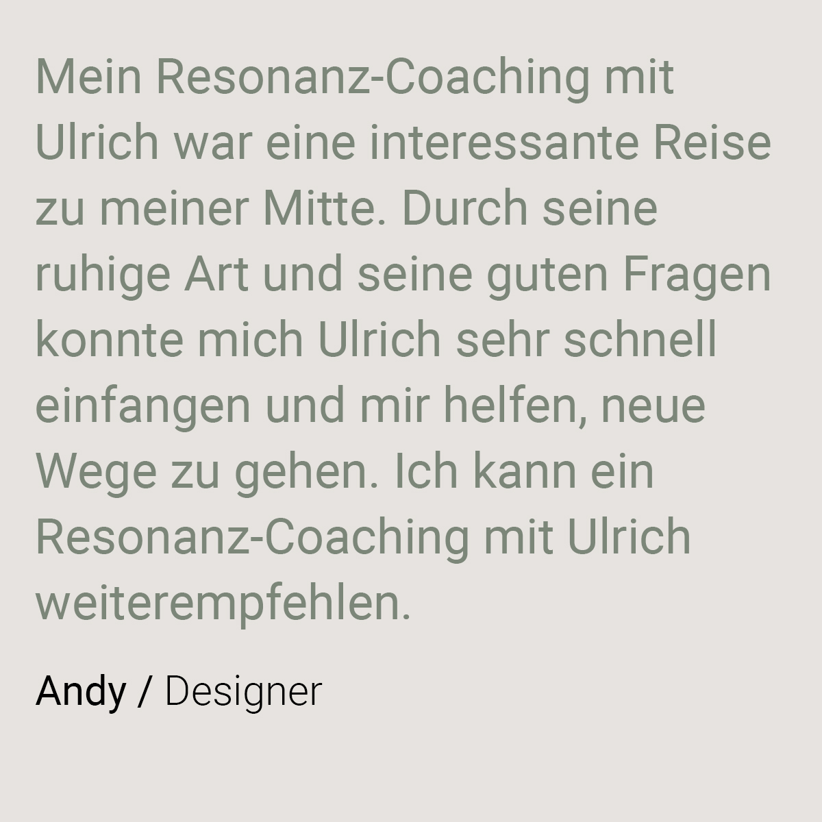Resonanz-Coaching Ulrich Kineke